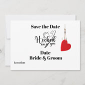 Haak aan jou voor vissen Trouw save the date Kaart (Voorkant)