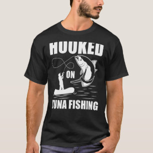 Haak aan tonijn vissen geelvintonijn vissen t-shirt