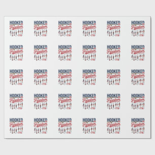 Haak aan vrijheid patriottisch shirt ontwerp voor cadeaupapier