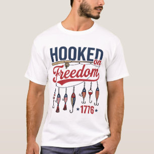 Haak aan vrijheid patriottisch T-shirt ontwerp voo