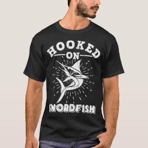 Haak aan Zwaardvis Sportvisserij Diepzee Vissen T-shirt
