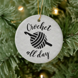 Haak Alle Dagen Garentbal + Haaknaald Ambachten Keramisch Ornament