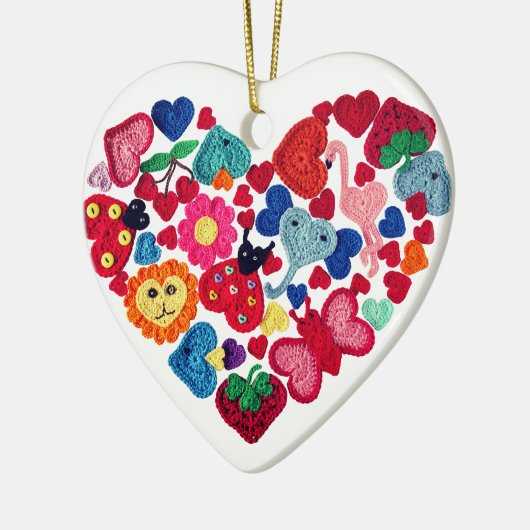 Haak Appliques Hart Ornament (Links)