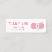 Haak Bedankt Small Business Haakwerk Mini Visitekaartje (Voorkant)