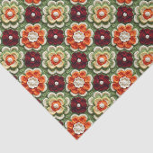 Haak Brei Granny Square Patroon BP1 Découpage Tissuepapier (Detail)