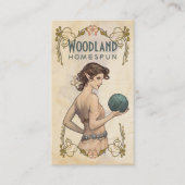 Haak breien handgesponnen garen fee elf meisje visitekaartje (Voorkant)