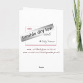 Haak doily dank u bedankkaart (Achterkant)