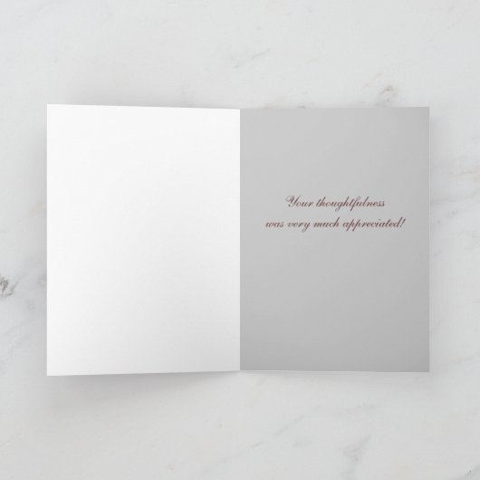 Haak doily dank u bedankkaart (Binnen)