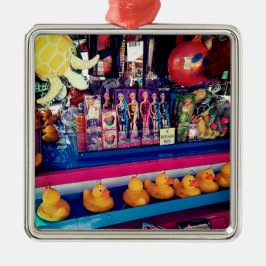 Haak een eend metalen ornament