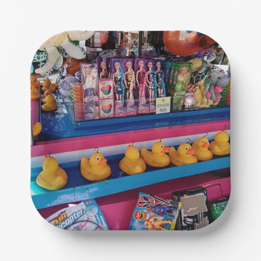 Haak een eend papieren bordje (Voorkant)