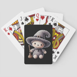 Haak een Schattige Heks Pokerkaarten