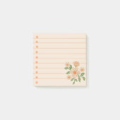 Haak effect Bloemen Post-it® Notes (Voorkant)