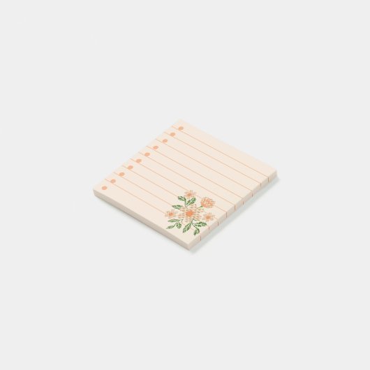 Haak effect Bloemen Post-it® Notes (Schuin)