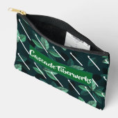 Haak en bladeren crafting reis zip pouch etui (Open)