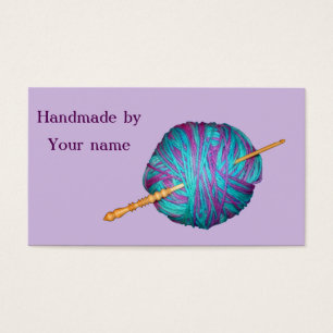 Haak en garen Handgemaakt door kaarten Visitekaartje