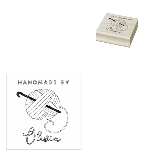 Haak en garen multi-purpose naaien rubberstempel (Gestempeld)