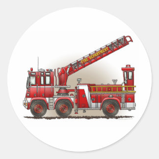 Haak en Ladder Fire Truck Sticker