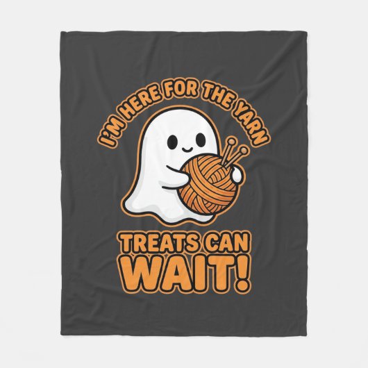 Haak Geest Garen Halloween Ontwerp Fleece Deken (Voorkant)