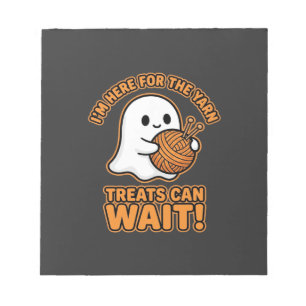 Haak Geest Garen Halloween Ontwerp Notitieblok