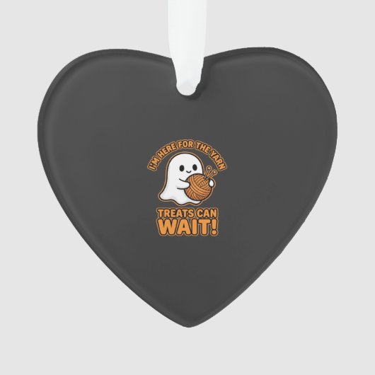 Haak Geest Garen Halloween Ontwerp Ornament (voorkant)