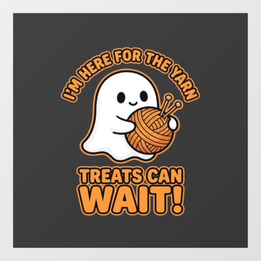 Haak Geest Garen Halloween Ontwerp Raamsticker (Vel)