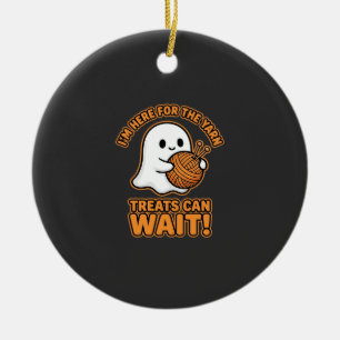 Haak Geest Garens Halloween Ontwerp Keramisch Ornament