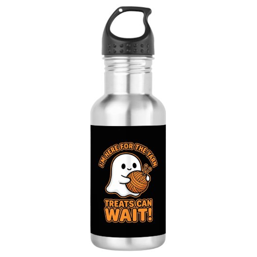Haak Geest Garens Halloween Ontwerp Waterfles (Voorkant)