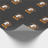 Haak Ghost Garn Halloween Ontwerp Cadeaupapier (Hoek)