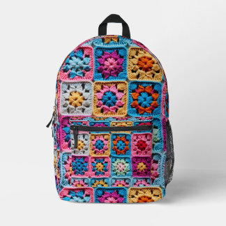 Haak Granny Square Craft Bedrukte Rugzak