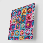 Haak Granny Square Craft Vierkante Klok (Hoek)