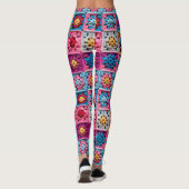 Haak Granny Vierkant Patroon Effect Leggings (Achterkant)