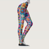 Haak Granny Vierkant Patroon Effect Leggings (Rechts)