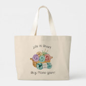 Haak Grappig Persoonlijk Grote Tote Bag (Achterkant)
