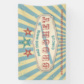 Haak haak  circus ambacht show display spandoek (Verticaal)