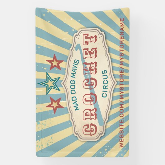 Haak haak  circus ambacht show display spandoek (Verticaal)