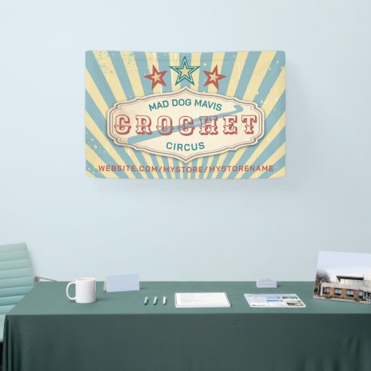Haak haak  circus ambacht show display spandoek (Beurs)