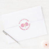 Haak Handgemaakte Custom Bedrijfsnaam Ronde Sticker (Envelop)
