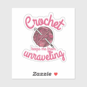 Haak houdt me van ontrafelen sticker