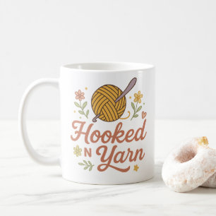 Haak in de wol Mooie Haken Liefhebber Ontwerp voor Koffiemok