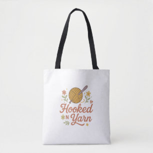 Haak in garen Cute gehaakte liefhebber ontwerp voo Tote Bag