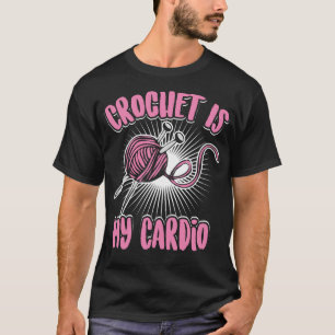Haak is mijn cardio cool hakselaar fans grappig ki t-shirt