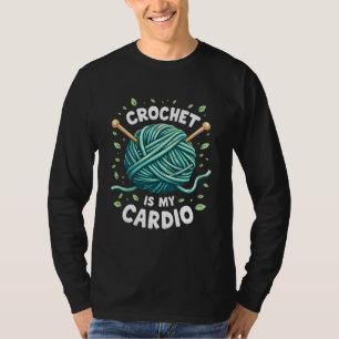 Haak is mijn cardio naaigaren Fitness T-shirt