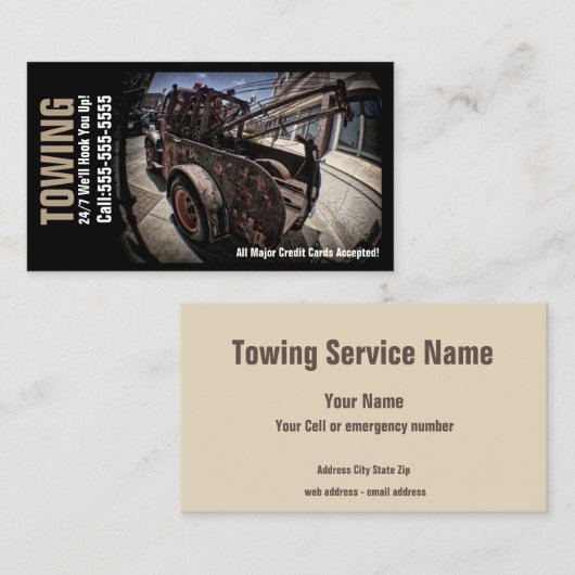 Haak je op! visitekaartje (Voorkant / Achterkant)