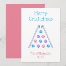 Haak Kerstboom Waterverf Garen Roze