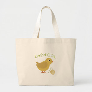 Haak kip grote tote bag