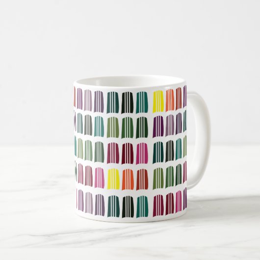 Haak Kleurrijk Breigaren Koffiemok (Voorkant rechts)