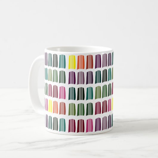 Haak Kleurrijk Breigaren Koffiemok (Voorkant links)