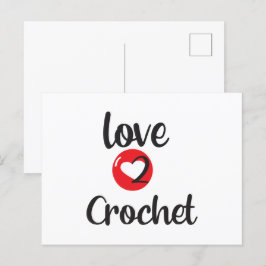 haak liefde briefkaart