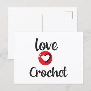 haak liefde briefkaart