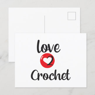 haak liefde briefkaart